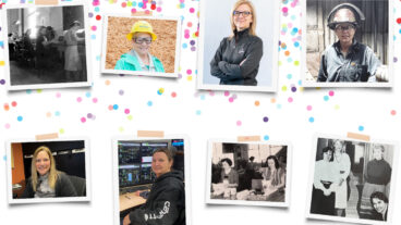 During Women’s History Month, we want to celebrate the many women of Domtar who have helped make our company successful. Confetti background with photos of Domtar women featured in the article. Newsroom[dot]Domtar[dot]com