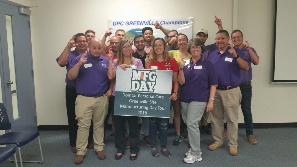 Students from Eastern Carolina University tour our Greenville plant in North Carolina.