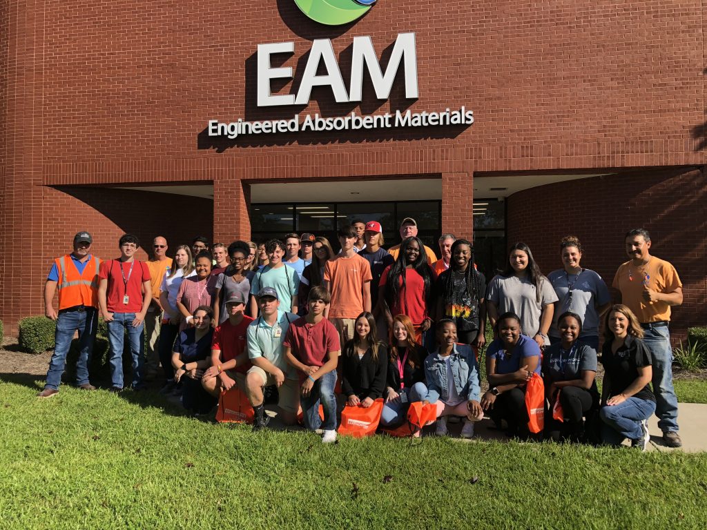 Students and chaperones from Wayne County High School visited EAM during Manufacturing Day.