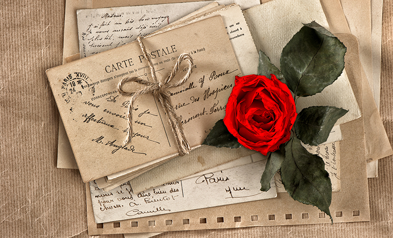 handwritten love letter for Valentine's Day