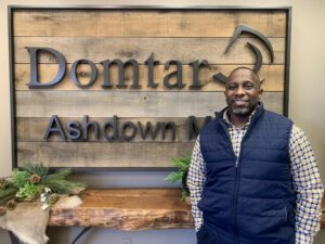 Trevelyan Hodge's career path from hourly to salary at Domtar