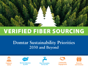 Domtar sustainability priority: Verified fiber sourcing